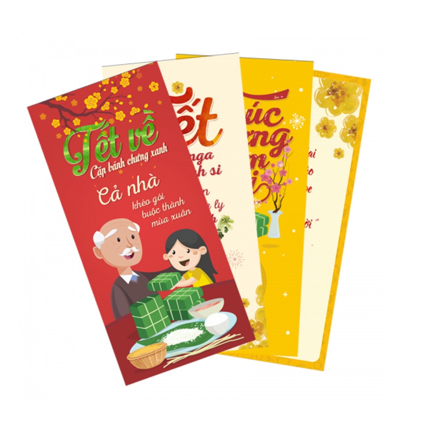 Sét 5 chiếc bao lì xì hình thú cưng siêu hít hót