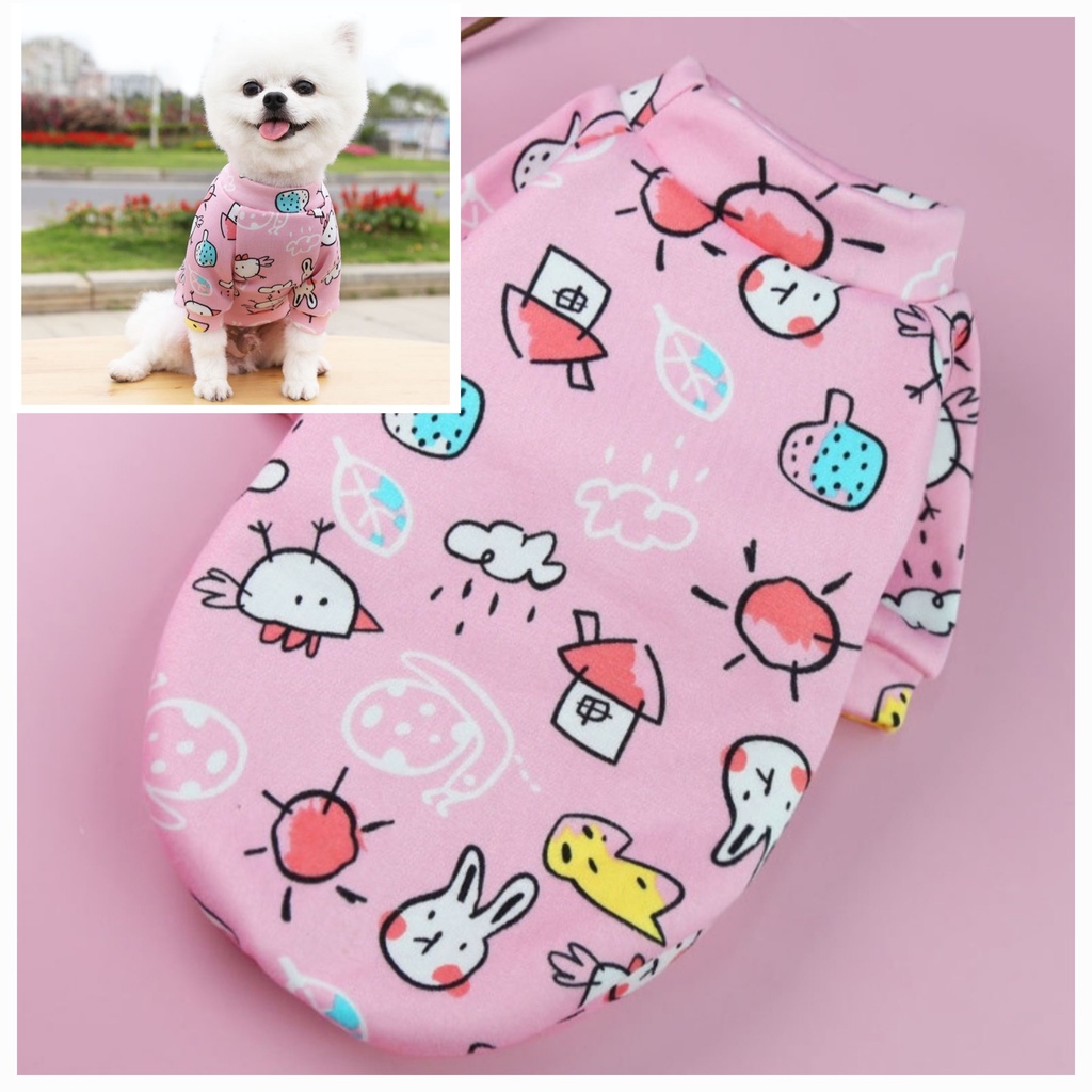 [HCM-Hỏa Tốc] Áo nỉ cho chó mèo có tay nhiều mẫu nhiều size - Hàng xịn chất dày đẹp form chuẩn y hì