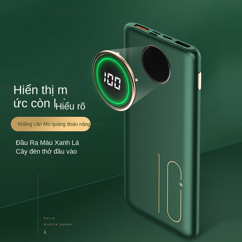 20000 mAh bảo bối sạc nhanh, dung lượng lớn dự phòng đa năng siêu mỏng sinh viên 10000 dùng cho mọi dòng điện thoại