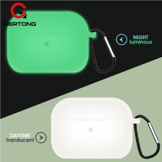 Vỏ bảo vệ hộp sạc tai nghe Airpods Pro bằng silicon đáy phẳng phát sáng