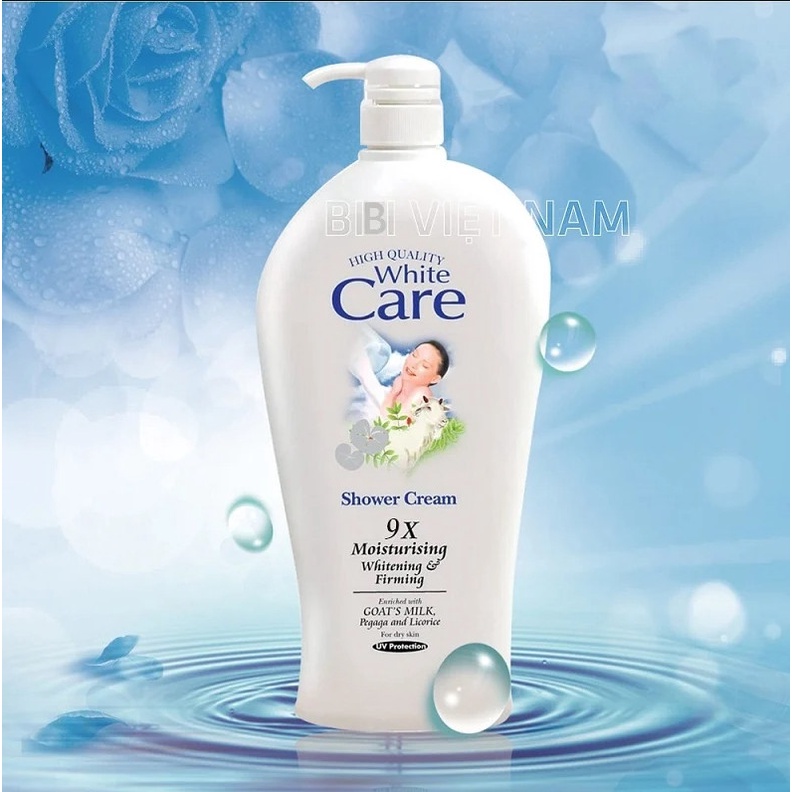 Sữa tắm dê White Care trắng mịn 1200ml - Sữa tắm Thái Lan chính hãng.