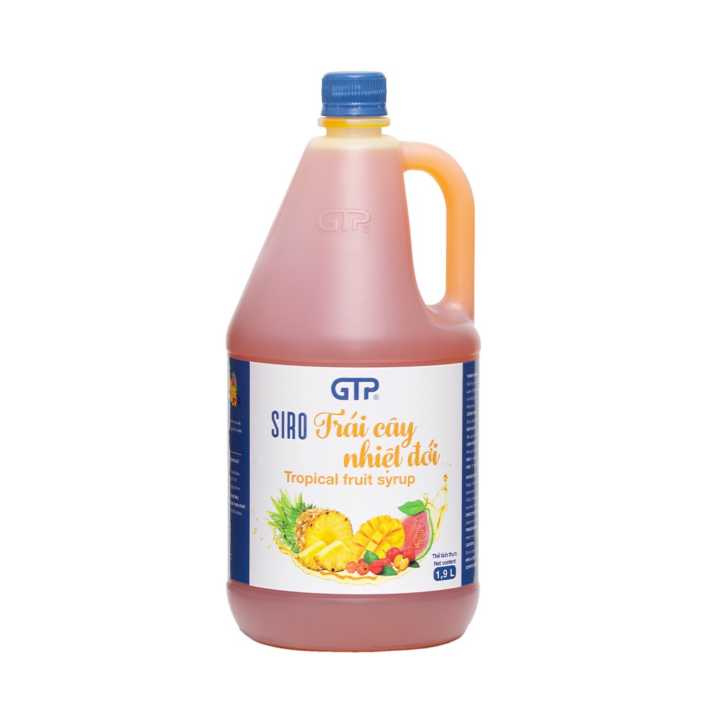 Siro GTP (1L9) nguyên liệu trà sữa syrup siro pha chế trà sữa nguyên liệu pha chế siro trái cây cocktail