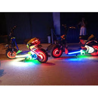 (50CM )Dây đèn led trang trí xe điện, ô tô, xe máy 12V chống nước
