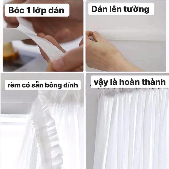 Rèm cửa dán tường giá rẻ ⚡[𝙁𝙍𝙀𝙀𝙎𝙃𝙄𝙋]⚡ Rèm cửa chống nắng siêu tiện lợi