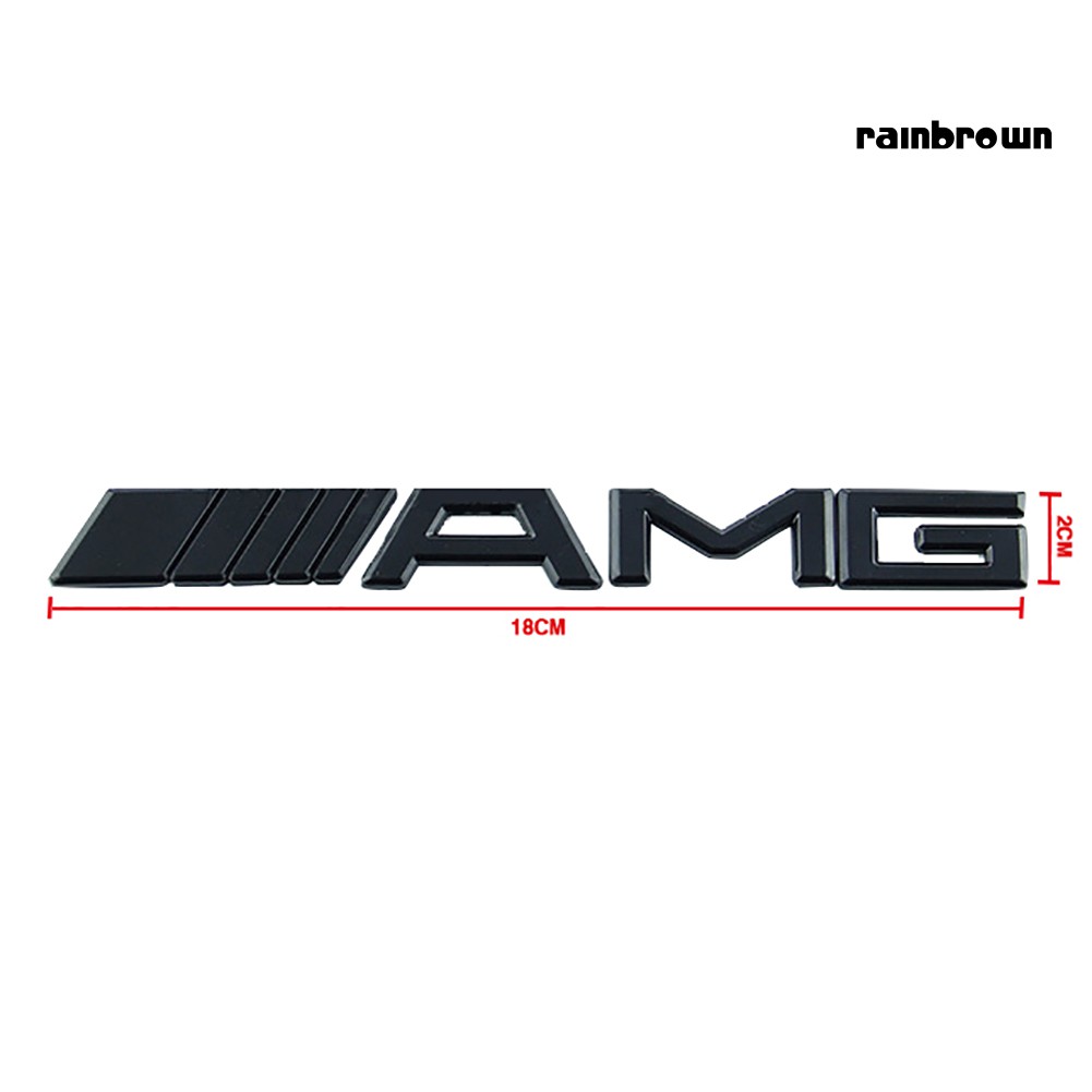 Miếng dán logo 3d trang trí xe hơi Benz Amg sành điệu
