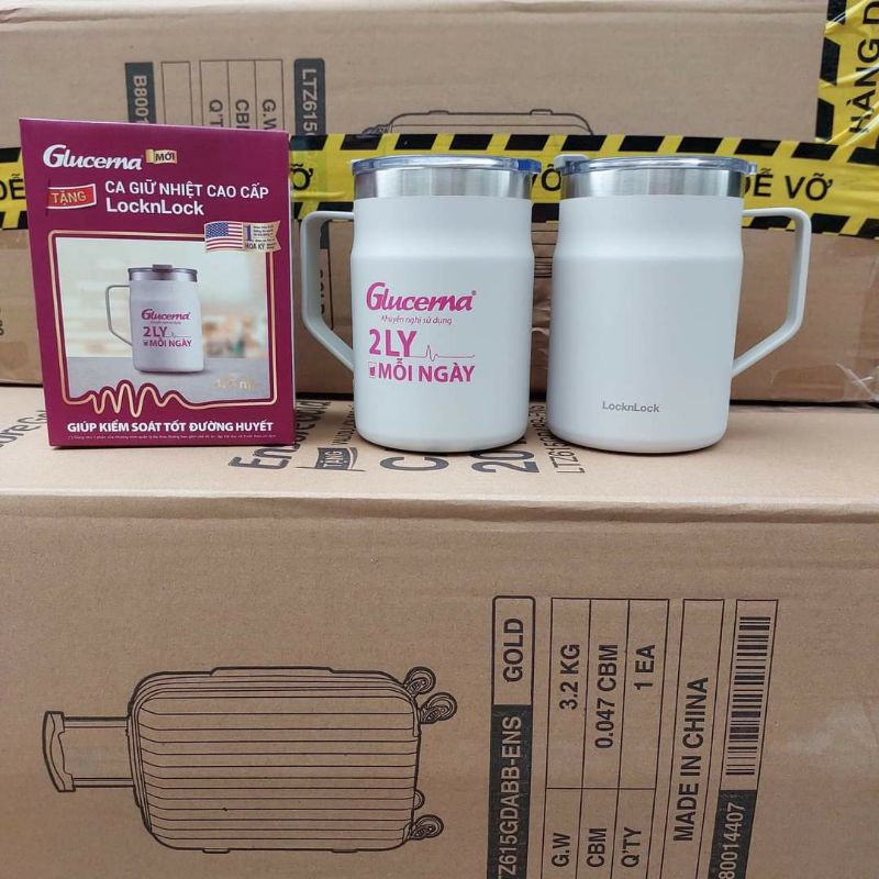 Ca giữ nhiệt lock&lock 500ml Glucerna