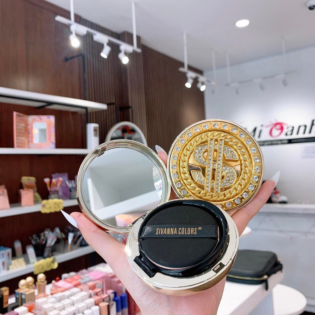 Phấn Nước SIVANNA COLORS Che Phủ Hoàn Hảo LUCKY LUXURIOUS AIR CREAM CUSHION