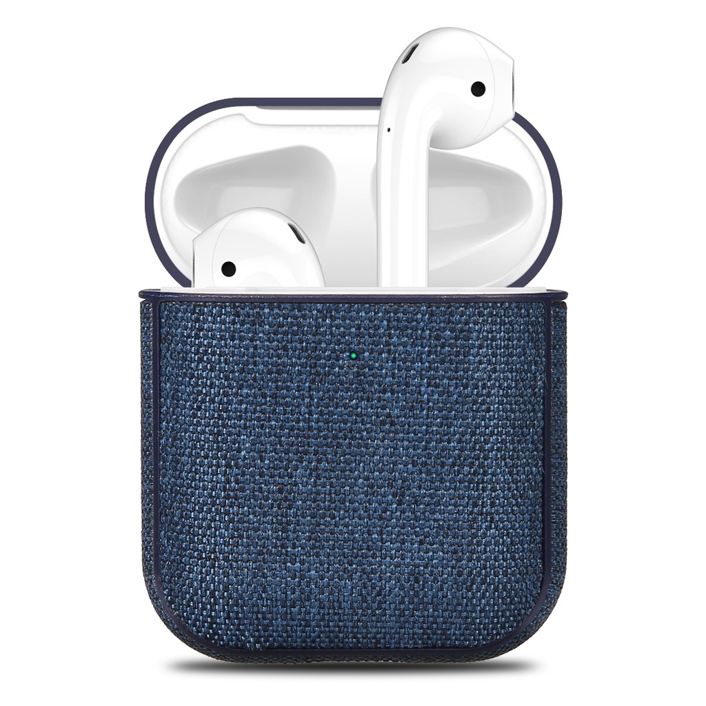 Vỏ vải canvas bảo vệ cho hộp sạc tai nghe không dây Airpods 2