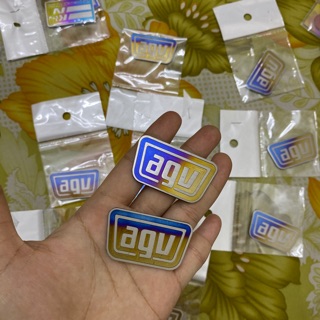 Logo titan AGU luôn keo 3M dán nhiều vị trí xe