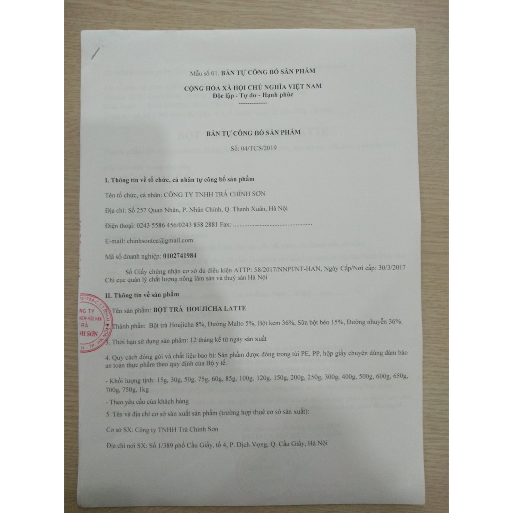 Bột Trà Rang Chính Sơn Houjicha Latte Pha Chế Đồ Uống 750g/500g/200g