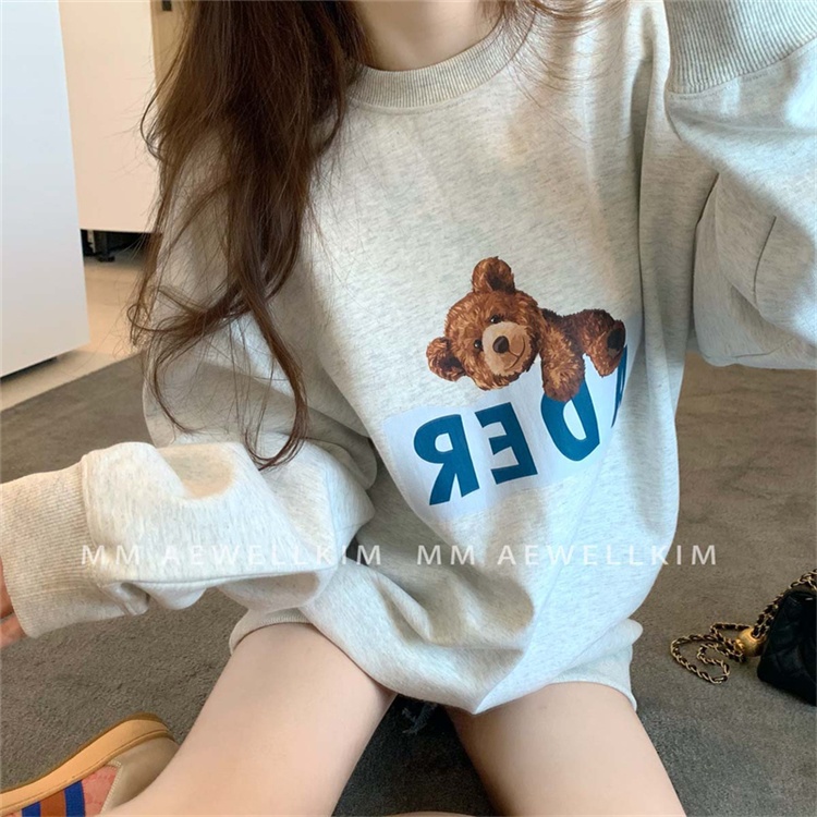 Áo thun nữ dài tay cổ tròn kiểu Hàn Quốc | BigBuy360 - bigbuy360.vn