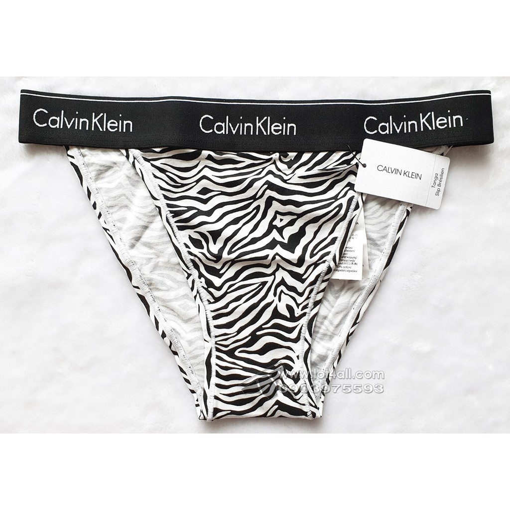 [CHÍNH HÃNG] Quần lót nữ Calvin Klein QF4977 Modern Cotton High Leg Tanga Sandstone