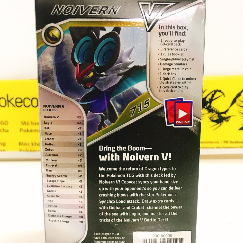 (siêu hot) Bộ bài Pokemon TCG Rayquaza V / Noivern V Battle Theme Deck dùng chơi bài được ngay - Hàng chính hãng mới !!