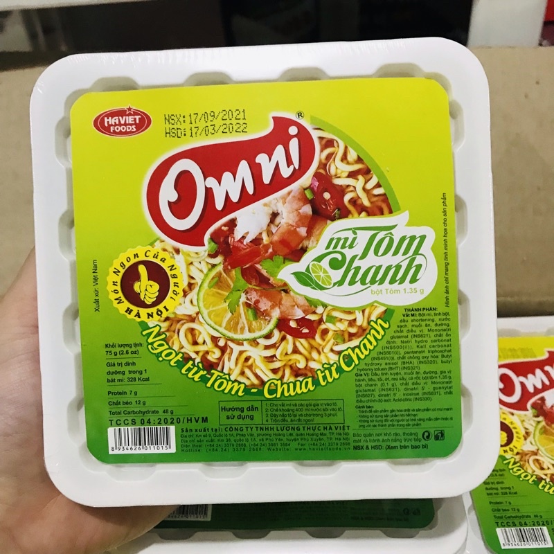 Bát Mì Tôm Chanh Omni 75g