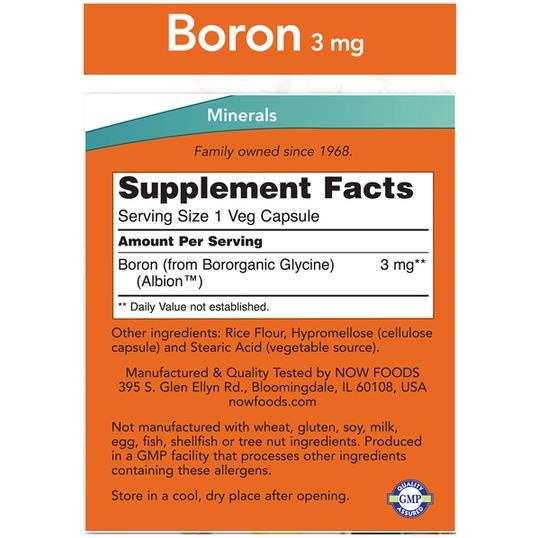 BORON Viên Uống Tăng Cường Sức Khỏe Nam Giới, Tăng Testosteron Now Boron 3mg