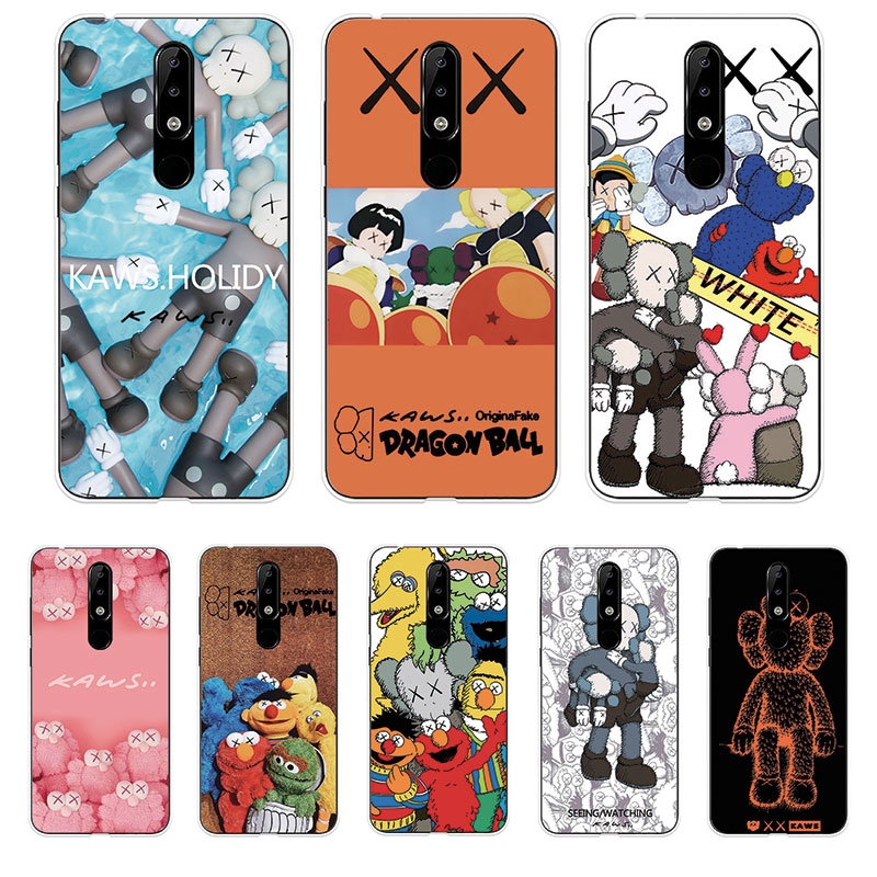 Ốp điện thoại TPU mềm họa tiết KAWS cho Nokia 2.1 3.1 5.1 6.1 Plus X5 X6
