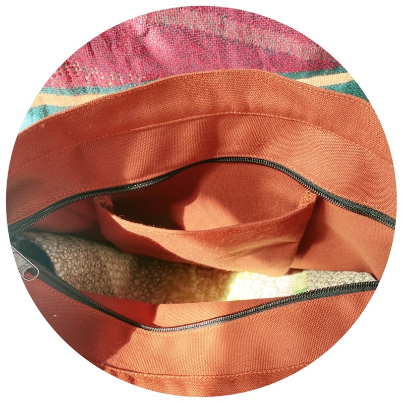 Túi tote canvas DUJOUR in hoạ tiết