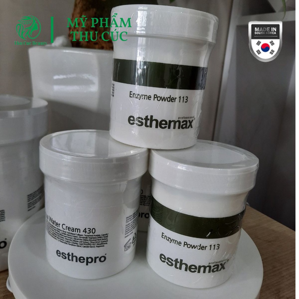 Tẩy da chết sinh học Enzyme Powder 113 225g Esthemax chính hãng cho Spa tẩy sạch da chết da yếu dịu da giảm sưng mụn