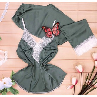 Đồ Bộ Mặc Nhà lụa Quần Dài áo 2 Dây cao cấp