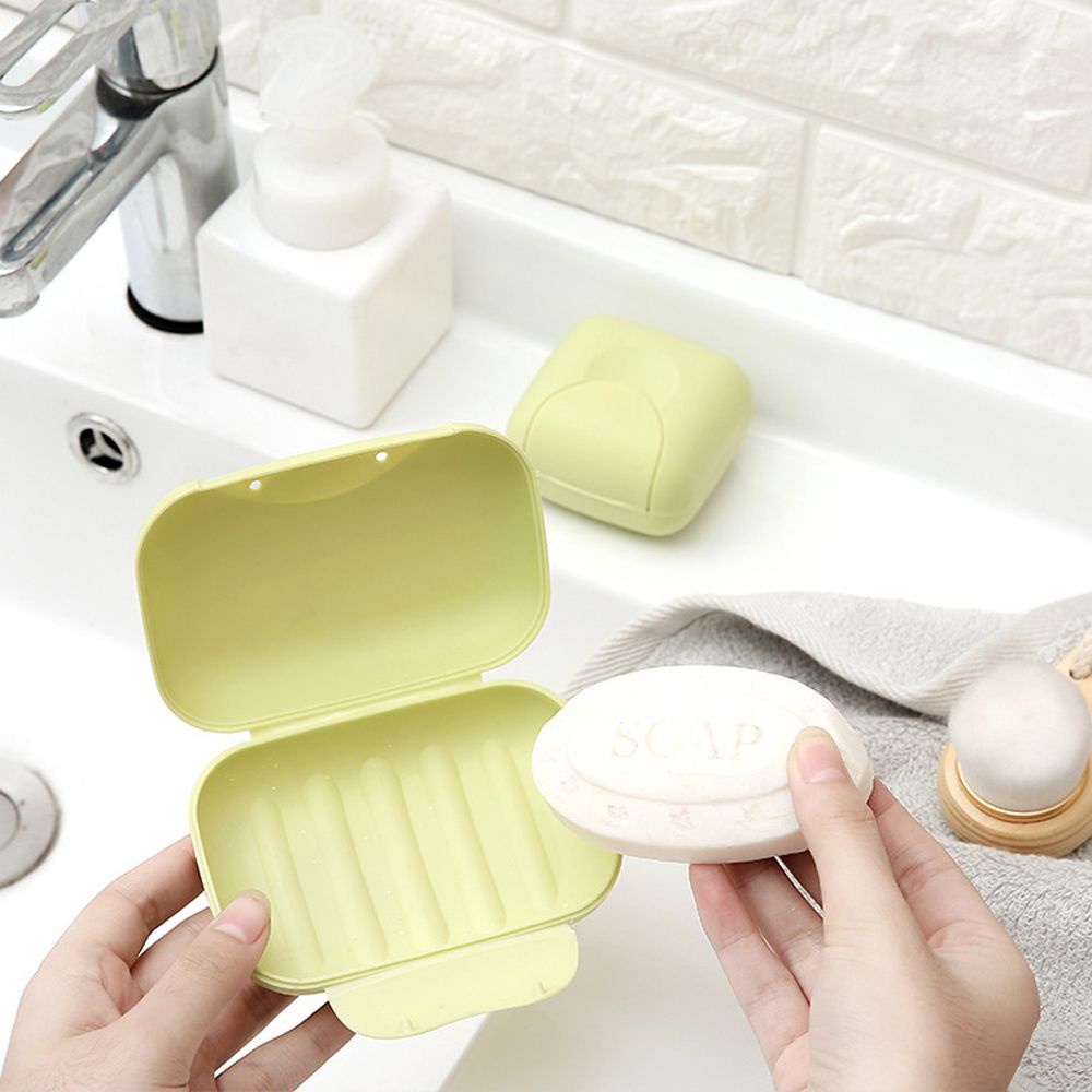Hộp đựng xà phòng bằng nhựa có khóa nhiều màu sắc chống rò rỉ chống thấm nước rất tiện dụng khi mang đi du lịch