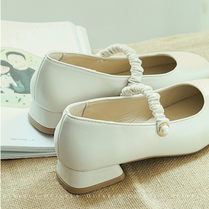 [Mã OLIVEAXT giảm 15k] - Giày búp bê vintage, giày bệt nữ, giày vintage Mary Jane | BigBuy360 - bigbuy360.vn
