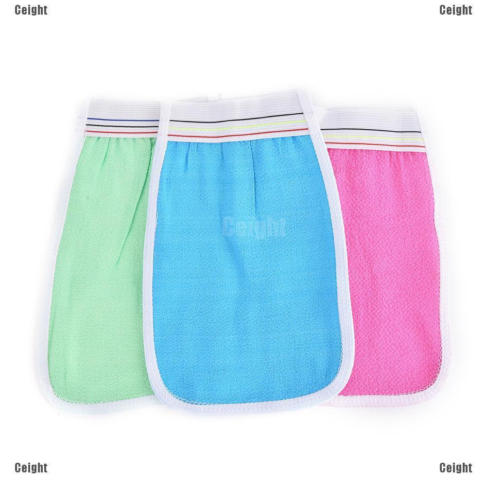 (Cei)Bath Scrub Glove Shower Body Exfoliating Cloth Sponge Puff Random Delivery