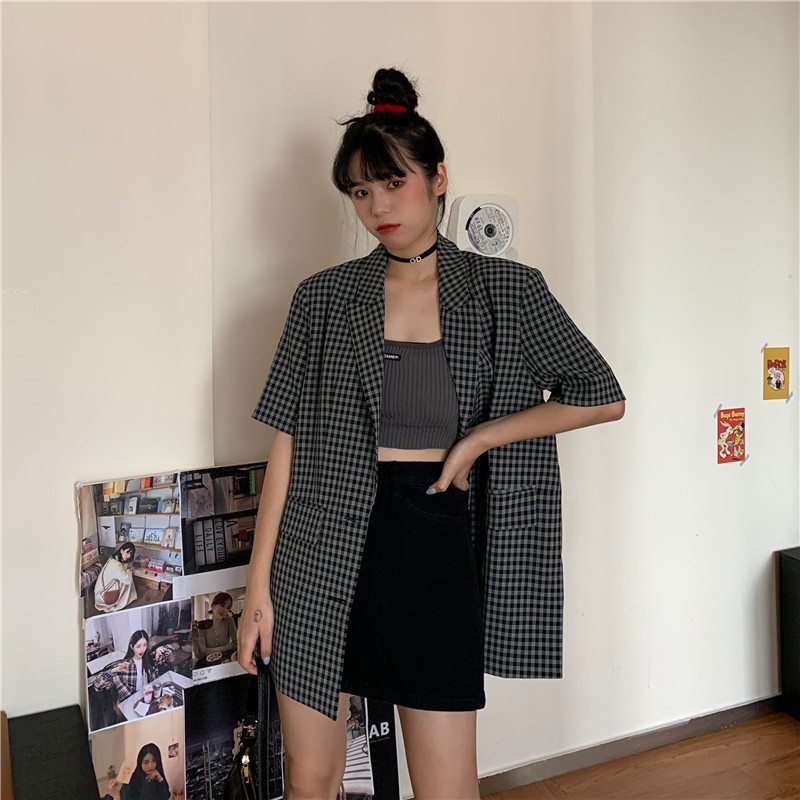 Áp vest tay cộc kẻ cá tính (Hàng order)