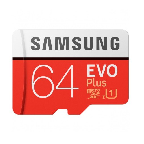 Thẻ nhớ MicroSDXC Samsung Evo Plus 64GB U1 2K R100MB/s W20MB/s Kèm Adapter - box Anh New 2020 (Đỏ)