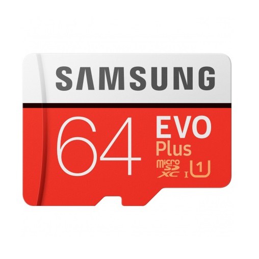 Thẻ nhớ MicroSDXC Samsung Evo Plus 64GB U1 2K R100MB/s W20MB/s - box Anh New 2020 (Đỏ) + Kèm Adapter