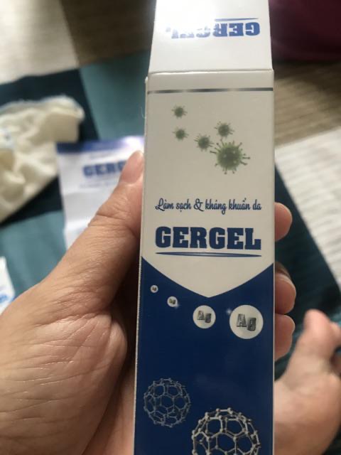 GEL LÀM SẠCH VÀ SÁT KHUẨN DA GERGEL NANO BẠC TUÝP 25gr AN TOÀN CHO CẢ TRẺ SƠ SINH | BigBuy360 - bigbuy360.vn