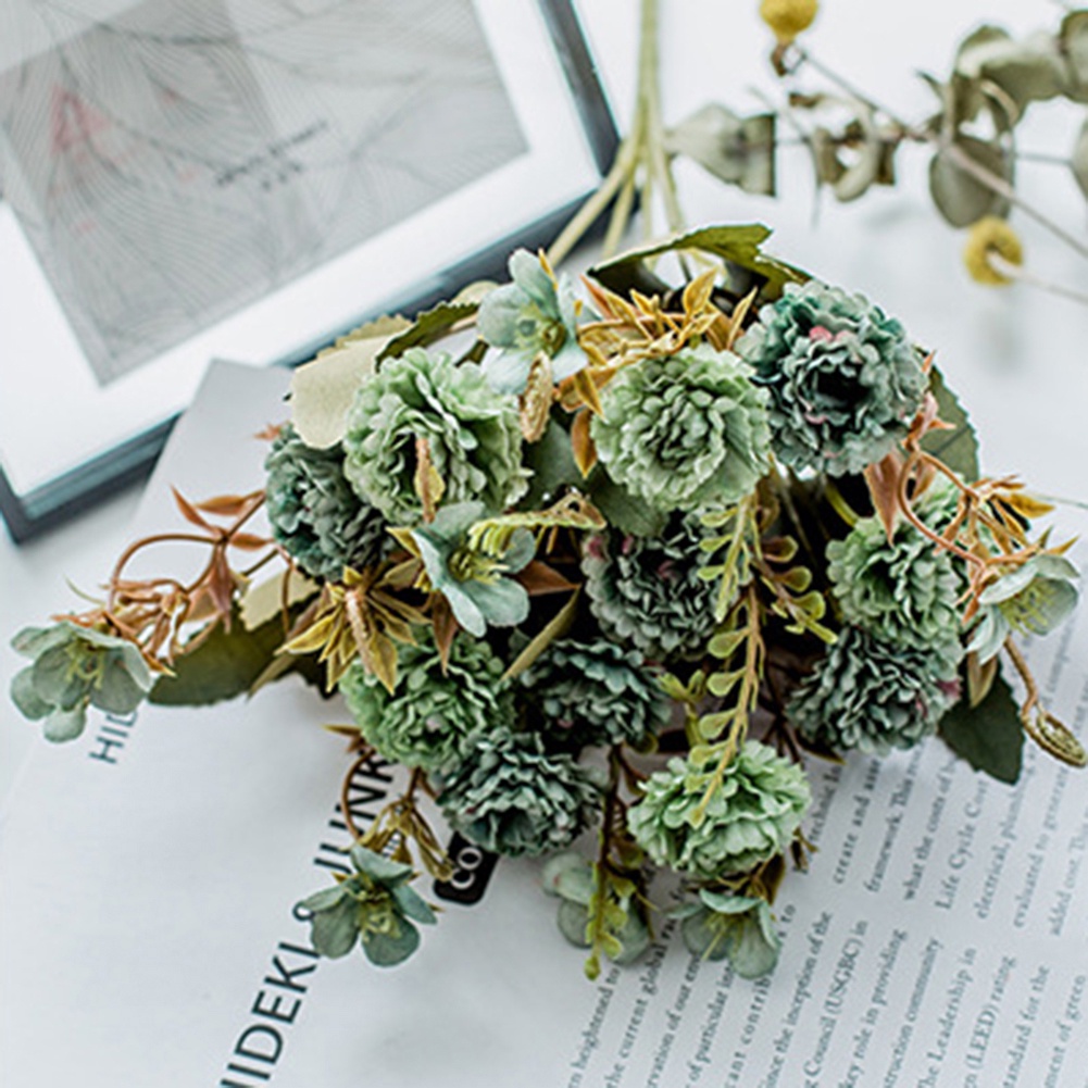 1 Nhánh Hoa Cẩm Chướng Nhân Tạo Trang Trí Nhà Cửa / Tiệc Cưới Diy