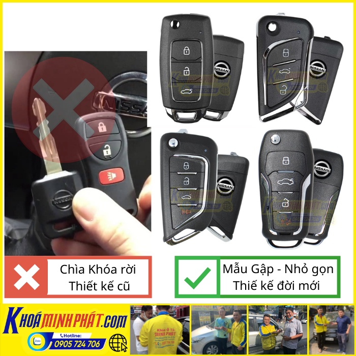 Chìa khoá remote Nissan Grand Livina