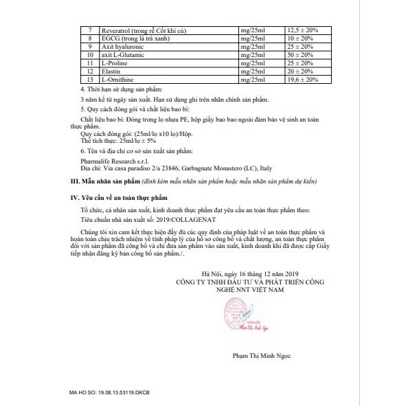 Collagen Peptide Collagenat No Age Drink - Collagen thuỷ phân nhập khẩu Ý - Hara Beauty | Thế Giới Skin Care