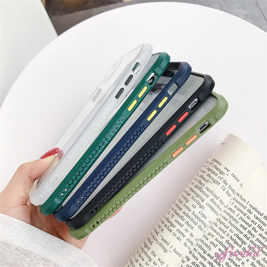 🌈Ready Stock🎁 Ốp điện thoại Acrylic mềm trong suốt màu tương phản cho Samsung A21s A71 A51 A41 A31 A11 A50s A30s A20s A10s A50 A10 | BigBuy360 - bigbuy360.vn