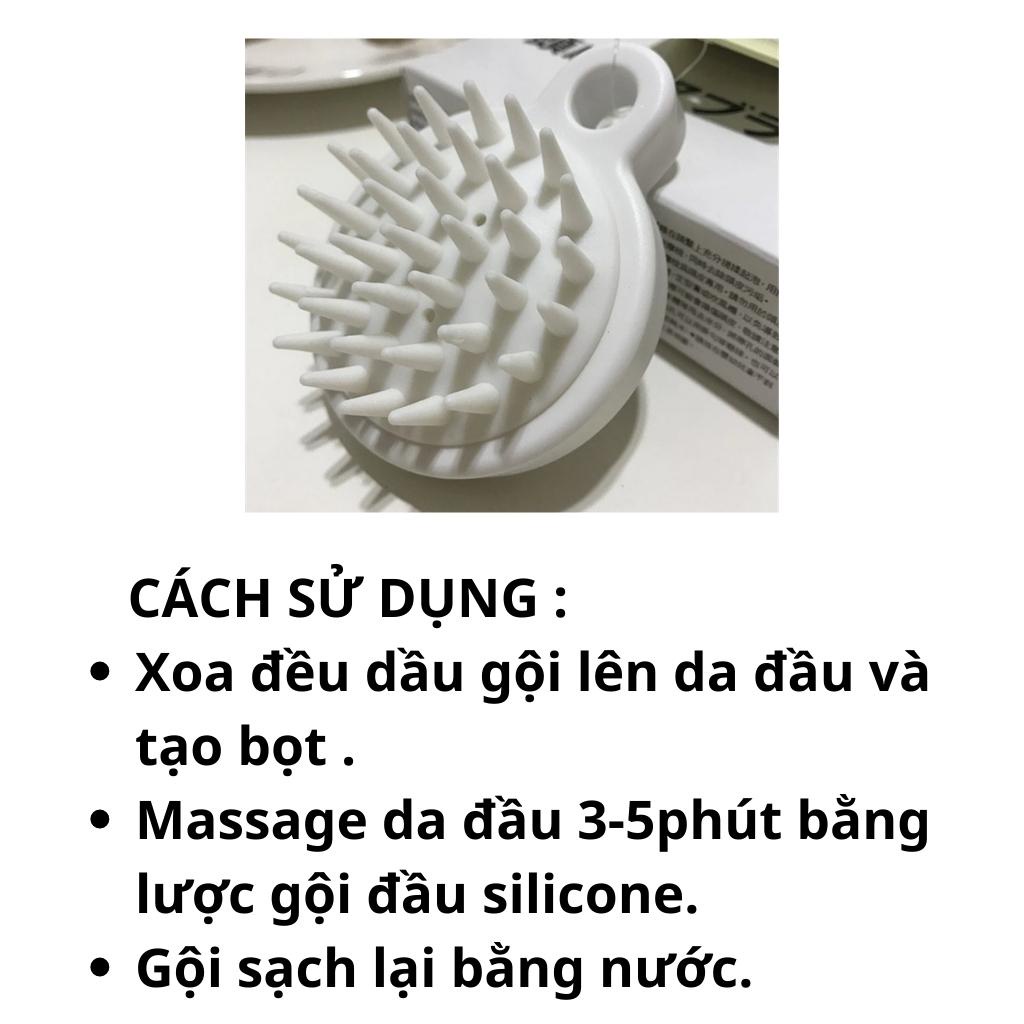 Lược Gội Đầu Silicon Muji Mềm Massage Da Đầu Kích Thích Mọc Tóc Giảm Rụng Tóc Nhật Mát Xa Giảm Rụng Tóc SHOP 9999