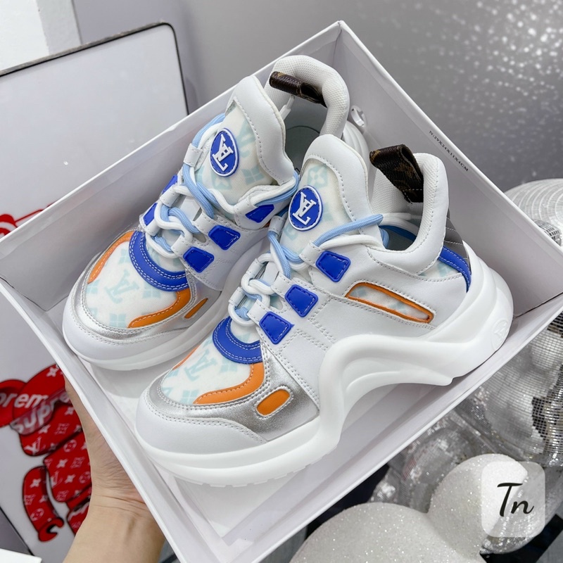 Giày thể thao Lv đế sóng bản 2 dây super fullbox, bill, túi giấy