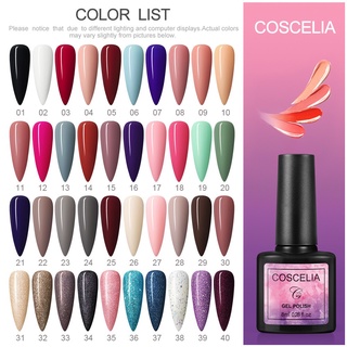 Gel sơn móng tay Coscelia 8ml màu số 21-40 cao cấp