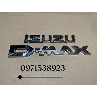 logo chữ ISUZU D-MAX dán đuôi xe