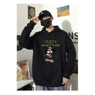 Áo GC-MK Hoodie - Sweater chất nỉ bông form suông rộng trẻ trung, cá tính, màu đen, trắng