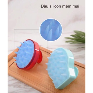 Lược gội đầu mát xa silicon mềm