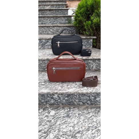 Clutch cầm tay da bò cao cấp có dây đeo