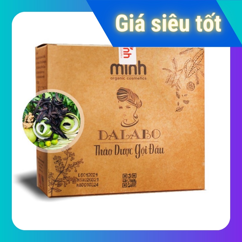 Thảo mộc gội đầu Dalabo - 100% thảo dược thiên nhiên (15 gói)