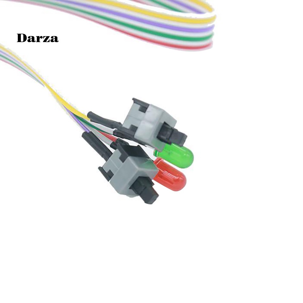 Công tắc nguồn 2 nút On/Off/Reset cỡ 50cm dành cho bảng mạch chủ ATX có đèn tiện dụng | BigBuy360 - bigbuy360.vn