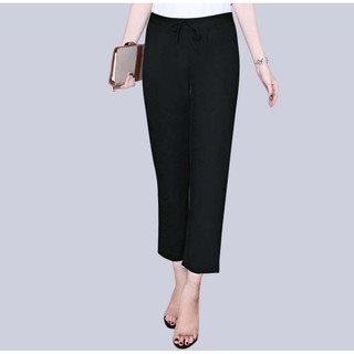 Quần lững ống rộng nữ vải phi bóng lưng chum qdr01