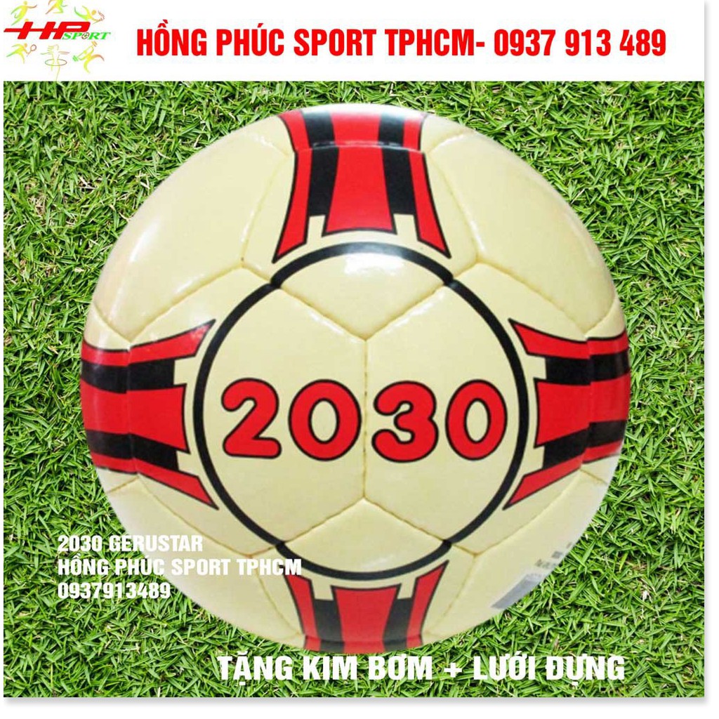 [BIG SALE] Quả bóng đá Futsal 2030 vàng đỏ Geru Star sân cỏ nhân tạo chính hãng