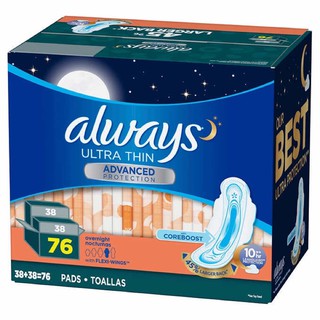 Băng vệ sinh always mỹ bịch 38 miếng