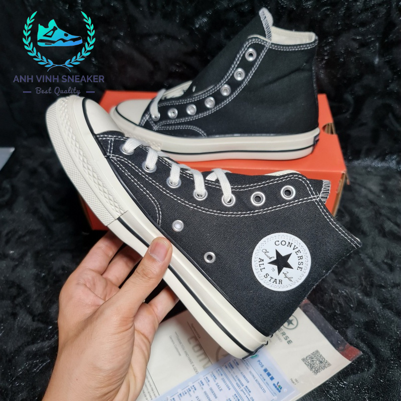Giày converse 1970s đen cổ cao nam nữ sneaker thể thao