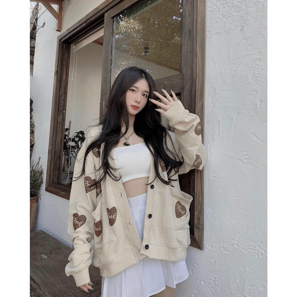 ÁO KHOÁC ÁO CARDIGAN TRÁI TIM LOCAL BRAND CỰC HOT VỀ LẠI BBY