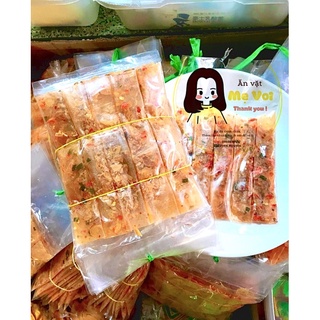 Bánh tráng sấp dẻo cuộn hành phi