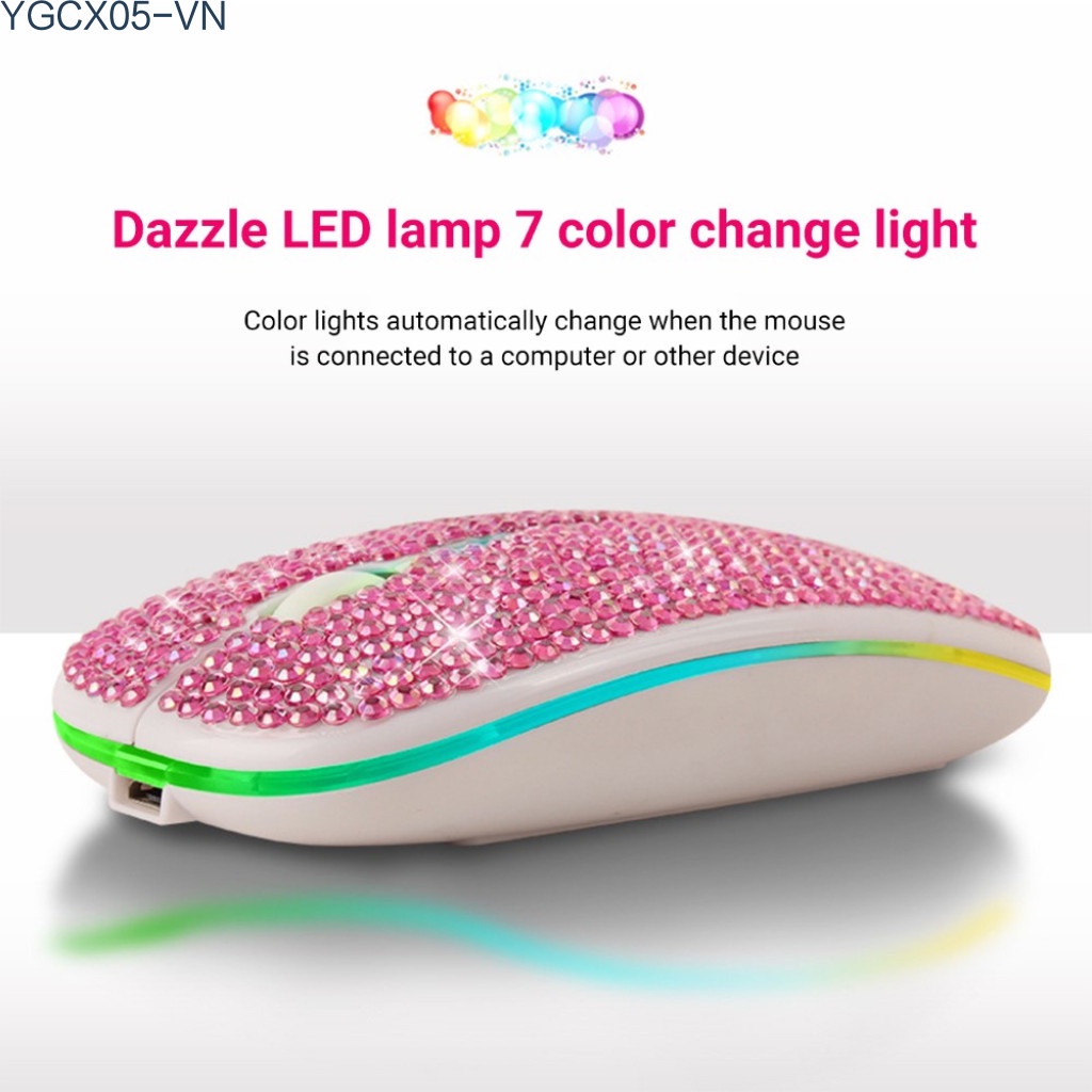 Chuột Bluetooth Không Dây 2.4ghz Hình Viên Kim Cương | BigBuy360 - bigbuy360.vn